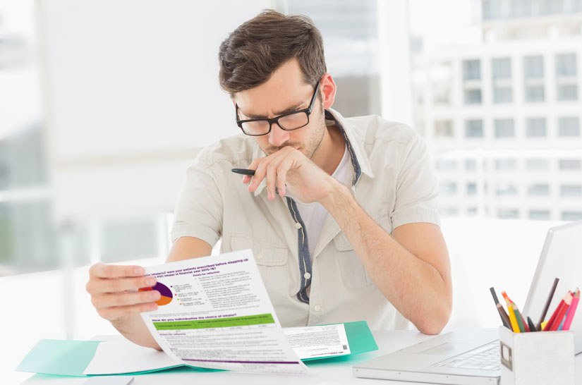 Prescriber examining the PBS feedback letter