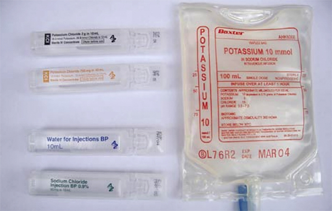 High-risk medication alert: intravenous potassium chloride