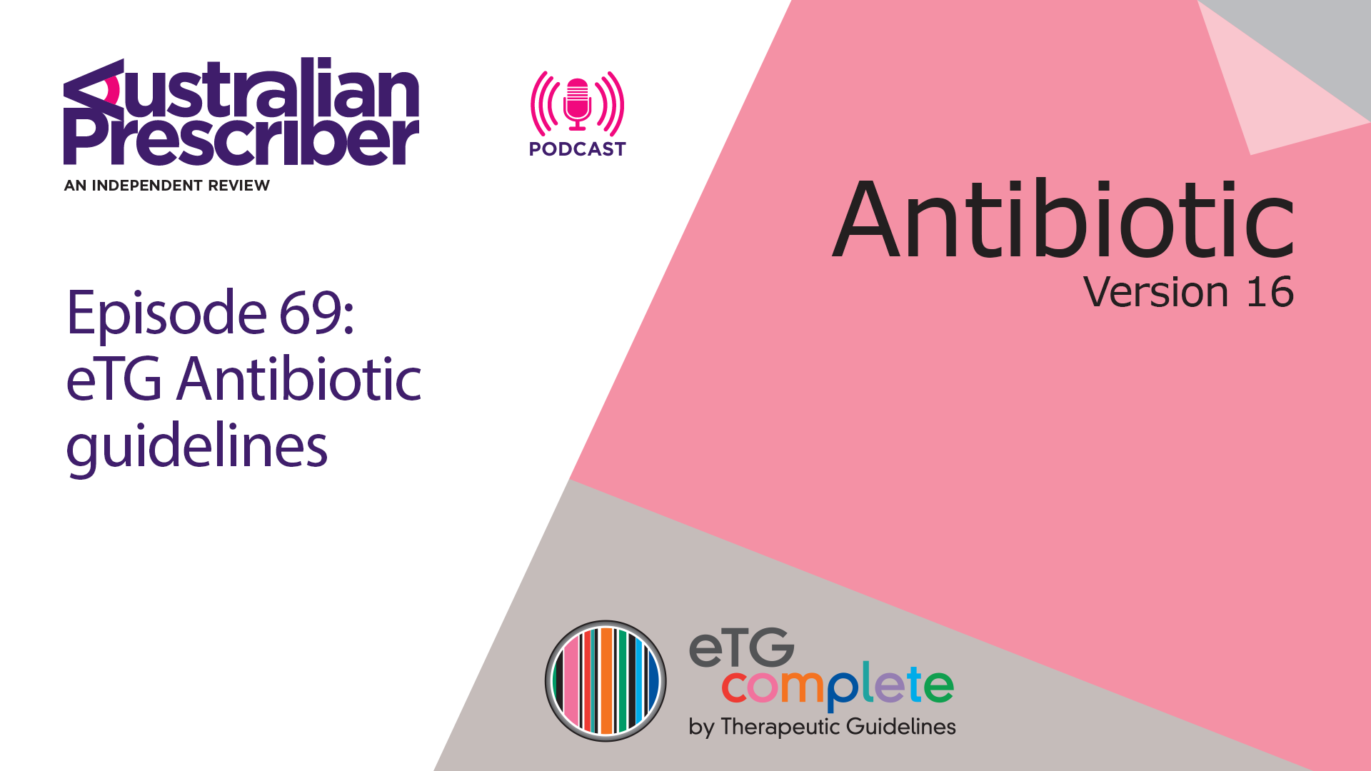 Episode 69 – eTG Antibiotic guidelines - NPS MedicineWise