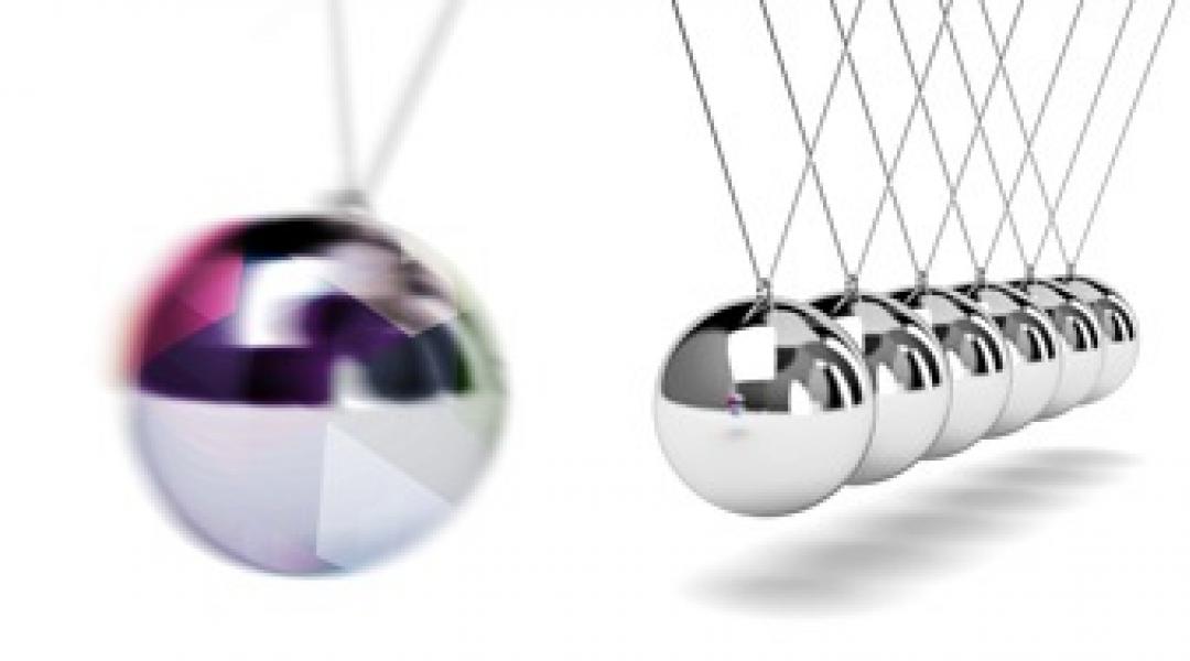 Newtons cradle anxiety image