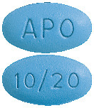 APO-Amlodipine/Atorvastatin 10/20 mg Tablets