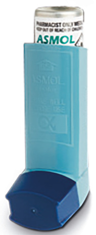 Asmol 100 mcg/dose CFC-free Inhaler (with counter)