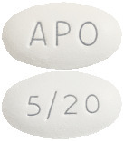APO-Amlodipine/Atorvastatin 5/20 mg Tablets