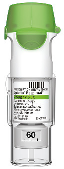 Spiolto Respimat (with dose indicator) Solution for inhalation cartridge