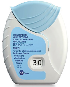 Breo Ellipta 100/25 Powder for inhalation