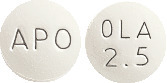 APO-Olanzapine Tablets 2.5 mg