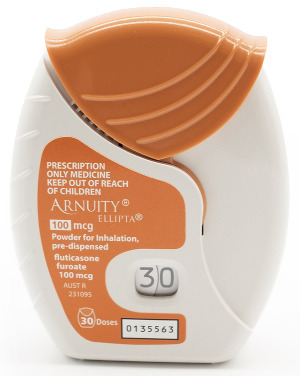 Arnuity Ellipta 100 mcg/actuation Powder for inhalation