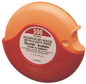 Flixotide Accuhaler 500 mcg/dose Dry powder inhaler