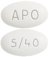 APO-Amlodipine/Atorvastatin 5/40 mg Tablets